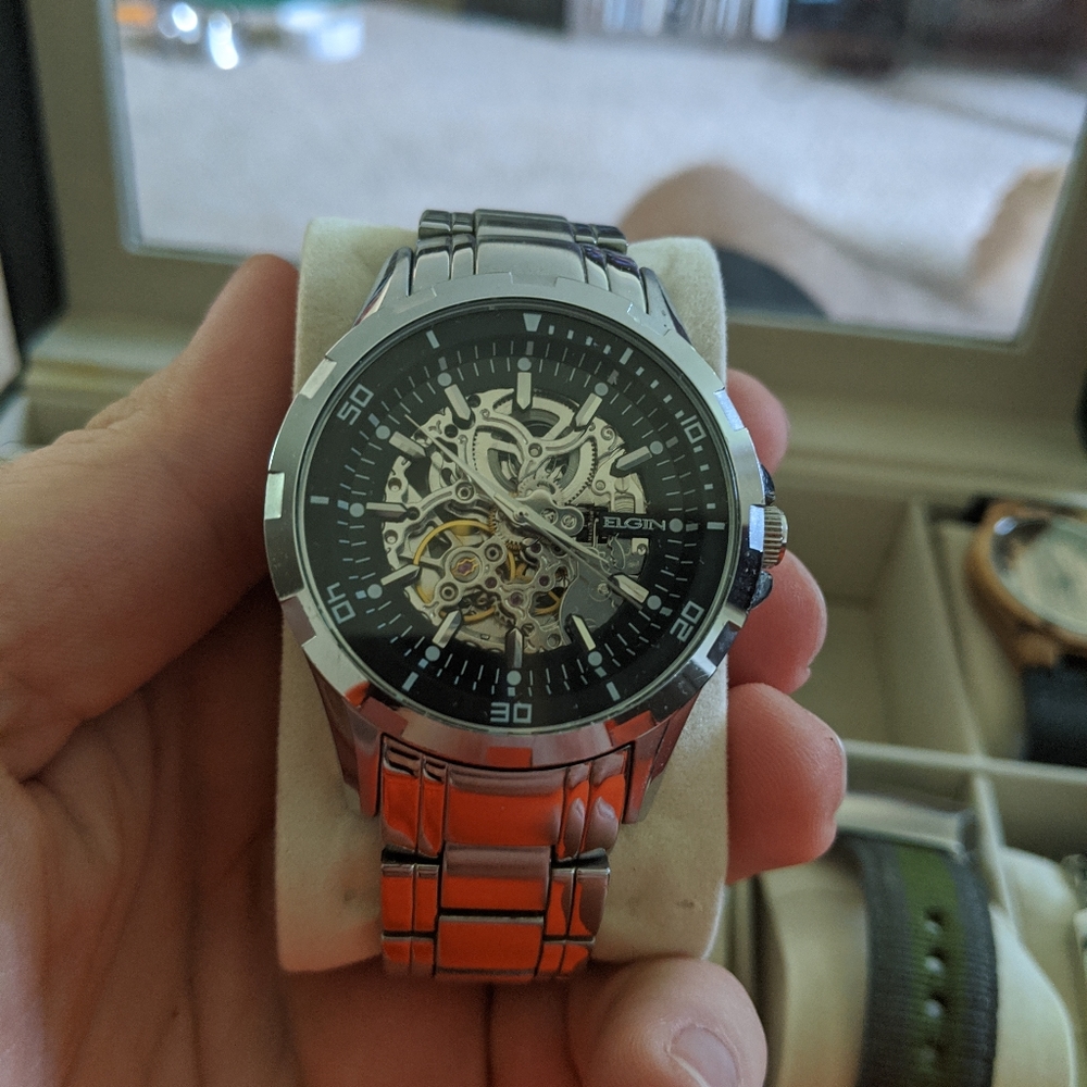 Elgin Automatic skeleton watch